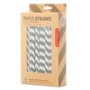 Kikkerland Set of 144 Paper Straws in Gray