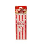 Striped Paper Popcorn Bags