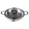 Serenk Modernist Stainless Steel Omelette Pan, 20 cm