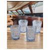 Paisley Acrylic Glasses Drinking Set of 4 DOF (13oz), Plastic Drinking Glasses, BPA Free Cocktail Glasses, Drinkware Set, Drinking Water Glasses