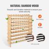 VEVOR 72 Bottle Stackable Modular Wine Rack Bamboo Wood Display Shelf 8-Tier