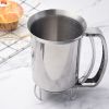 1pc Handheld Stainless Steel Batter Separator; Cupcake Batter Funnel; Batter Stirrer