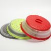 1pc Collapsible Microwave Splatter Cover For Food; Multifunctional Silicone Folding Fresh-keeping Cover; Oil-proof Splash-proof Cover