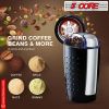 5 Core Coffee Grinder ‚Ä¢ 85 Gram Or 3 Ounces / 12 Cup Capacity ‚Ä¢ One-Touch Automatic Electric Bean Spice Grinding Machine ‚Ä¢ 150W Copper Motor ‚Ä¢