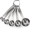 Measuring Spoons: U-Taste 18/8 Stainless Steel Measuring Spoons Set of 9 Piece: 1/16 tsp;  1/8 tsp;  1/4 tsp;  1/3 tsp;  1/2 tsp;  3/4 tsp;  1 tsp;  1