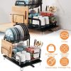 Tableware Organizer Kitchen Countertop Storage Shelf