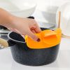 1pc; Anti-Spill Silicone Slip On Pour Soup Spout Funnel; Kitchen Dedicated Anti-Spill Pots Round Edge Deflector Pour Soup Funnel Duckbill Diversion Mo